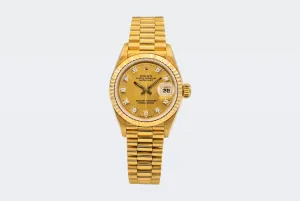 Rolex Lady DateJust 26mm 18ct Yellow Gold Presidential 69178 1994