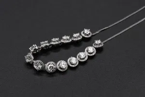 18ct White Gold Diamond Necklace 7.80ct