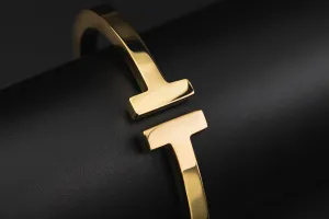 Tiffany & Co. T Square Bracelet Yellow Gold 27.2g