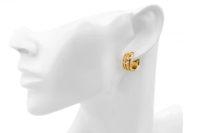 18ct Yellow Gold Diamond Huggie Earrings 0.24ct