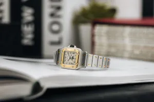 Cartier Santos Galbee Moonphase 24mm Steel & 18ct Yellow Gold 119902 1990s