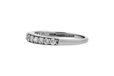 9ct White Gold Diamond Wedding Band 0.35ct 1.9g