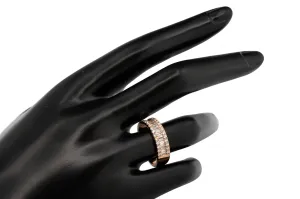 9ct Rose Gold Diamond Eternity Mens Ring 1.15ct