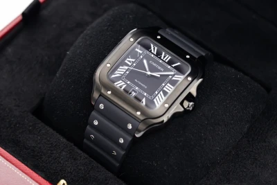 Cartier Santos De Cartier 39.8mm Black Rubber WSSA0045 2025