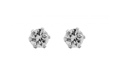 Platinum Diamond Stud Earrings 0.20ct