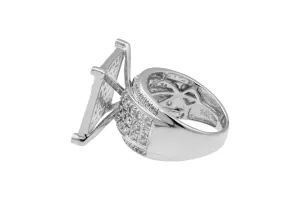 14ct White Gold Diamond Ring 2.25ct 12.8g