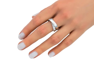 Cartier Paris Nouvelle Vague 18ct White Gold Diamond Ring 1.00ct