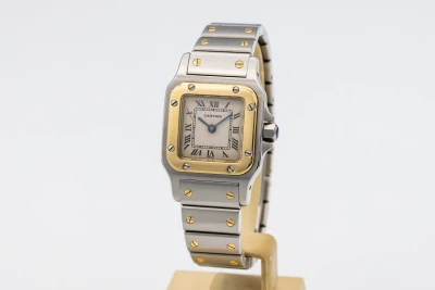 Cartier Santos Galbée 24mm Steel & 18ct Yellow Gold W20012C4 Circa 2000s