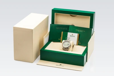 Rolex Day-Date 40mm 'Olive' 18ct White Gold Presidential 228239 2017