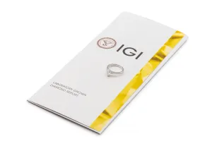 18ct White Gold Pear LAB Diamond Engagement Ring 1.08ct IGI Certified