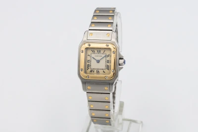Cartier Santos Galbee 24mm Steel & 18ct Yellow Gold W20012C4 Circa 2000s