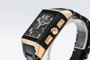 Jaeger-LeCoultre Reverso Squadra Chrono GMT Black Rubber 231.L.50 Circa 2000s