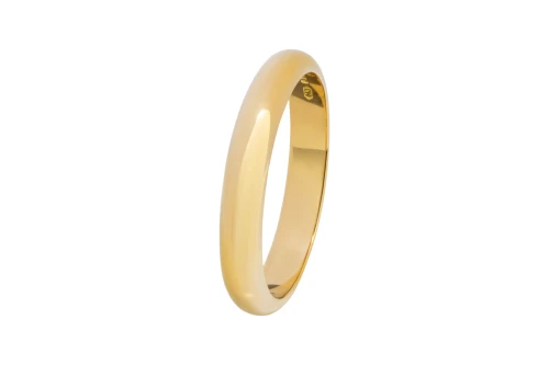 18ct Yellow Gold D Shape Wedding Band 5.5g