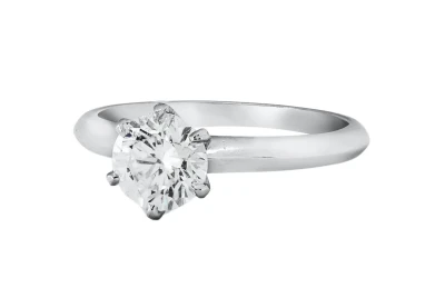 Platinum Diamond Engagement Ring 1.01ct H VS2 GIA Certified