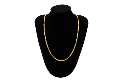 18ct Yellow Gold Rope Chain 18" 4g