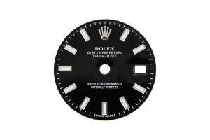 Rolex DateJust 41mm Black Baton Dial
