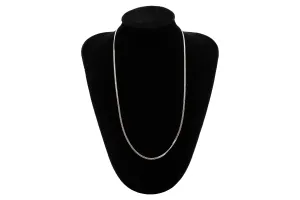 18ct White Gold Curb Chain 16.5” 5g