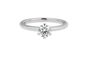 Platinum Diamond Engagement Ring 0.51ct D VVS1 GIA Certified