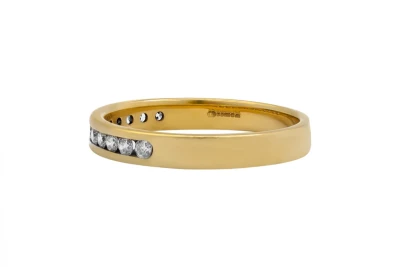 Channel Set Diamond Band Ring in 18ct Yellow Gold 0.50ct
