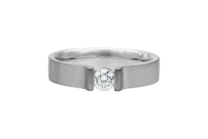 18ct White Gold Diamond Engagement Ring 0.25ct 6.4g