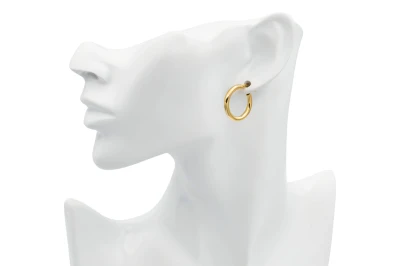 18ct Yellow Gold Hoop Earrings 2.4g
