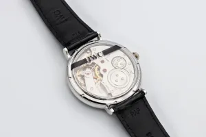 IWC Portofino Hand-Wound 46mm Black Leather IW544805 2008 UNWORN