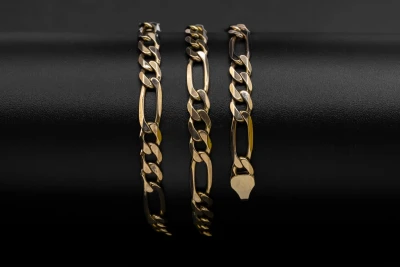 9ct Yellow Gold Figaro Children's Chain 17.5g