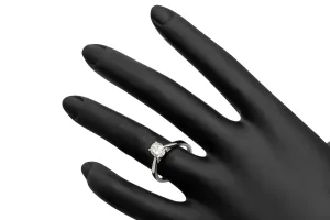 18ct White Gold Oval Diamond Engagement Ring 0.71ct GIA Certified