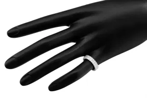 18ct White Gold Double Row Eternity Ring 2.50ct