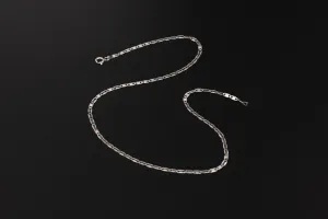 18ct White Gold Flat Mariner Necklace 4.6g 16"