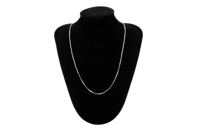18ct White Gold Box Link Chain 4.6g 16"