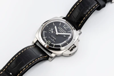 Panerai Luminor 8 Days GMT 44mm Black Leather PAM00233 2012