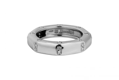 18ct White Gold Audemars Piguet Diamond Ring Size 54