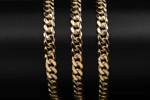 9ct Yellow Gold Flat Curb Chain 33.2g