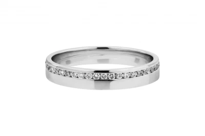 9ct White Gold Diamond Eternity Wedding Band  0.61ct