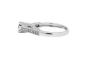 9ct White Gold Diamond Engagement Ring 0.81ct