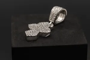 9ct White Gold Diamond Cross Pendant 1.22ct