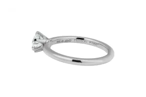 Platinum Diamond Engagement Ring 0.51ct D VVS1 GIA Certified