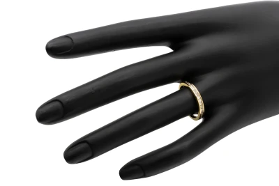 9ct Yellow Gold Channel Set Princess Cut Eternity Wedding Band 0.25ct