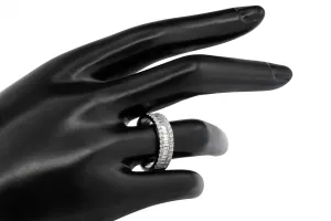 9ct White  Gold Diamond Baguette Eternity Ring 1.15ct