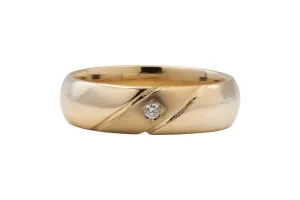 9ct Yellow Gold Diamond Ring 0.03ct