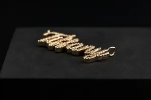 9ct Yellow Gold Diamond Name Pendant 'Tiffany' 0.30ct 2.2g