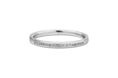 Platinum Eternity Diamond Ring  0.10ct 3.2g
