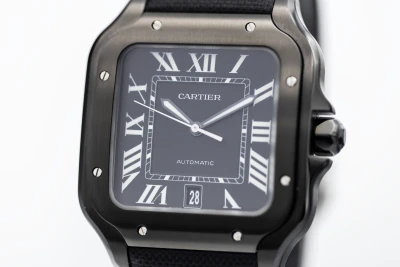 Cartier Santos De Cartier 39.8mm Black Leather WSSA0045 2025