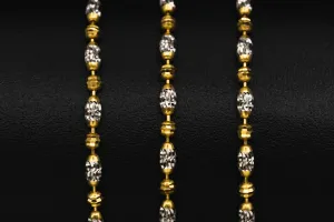 14ct Yellow Gold Diamond Cut Ball Chain 5.4g