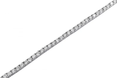 14ct  White Gold Diamond Tennis Bracelet 3.30cts