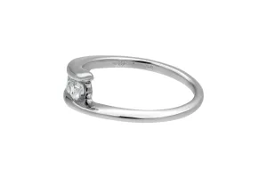 18ct White Gold Diamond Trio Ring 0.50ct 4.2g