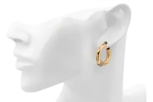 9ct Yellow Gold Hoop Earrings  5.1g