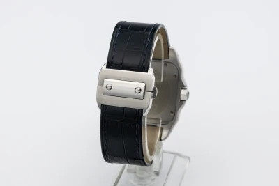 Cartier Santos 100 41mm Black Leather W20073X8 2012
