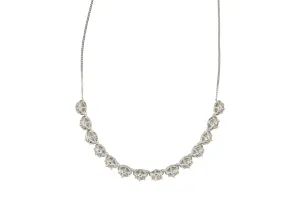 18ct White Gold Diamond Necklace 7.80ct
